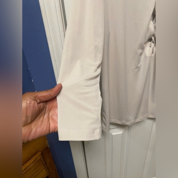 Beige Lace-Up Women's Top by Calvin Klein
XL - Picture 3 of 7